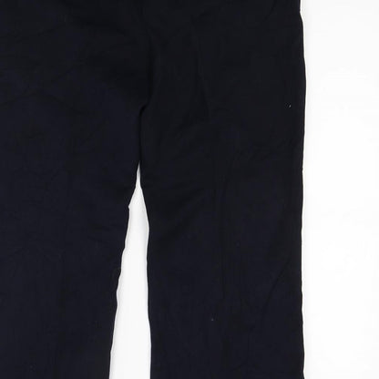 Womens UK Size 12 Per Una Regular Fit Capri Blue Trousers