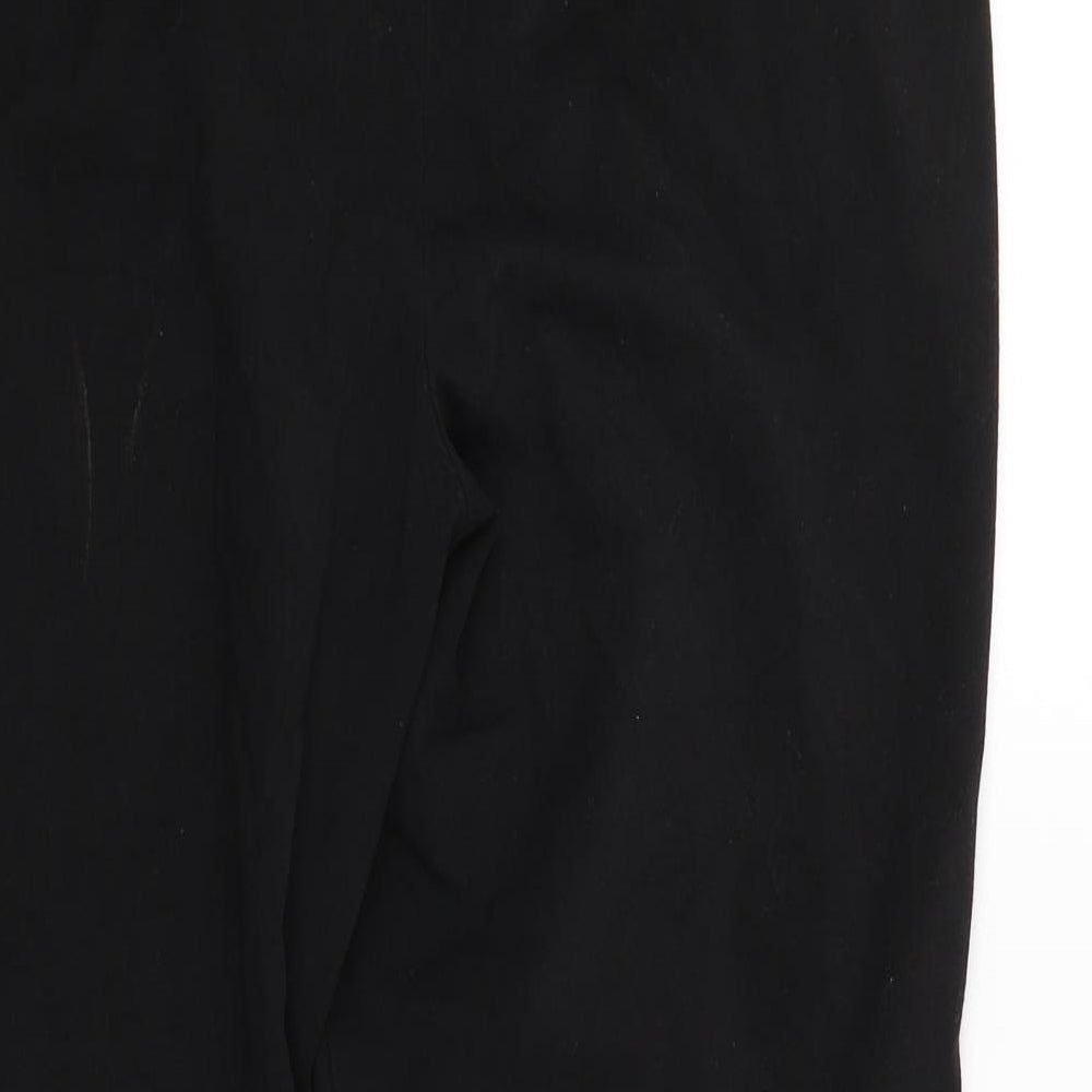 Womens UK Size 12 M&Co Regular Fit  Black Trousers