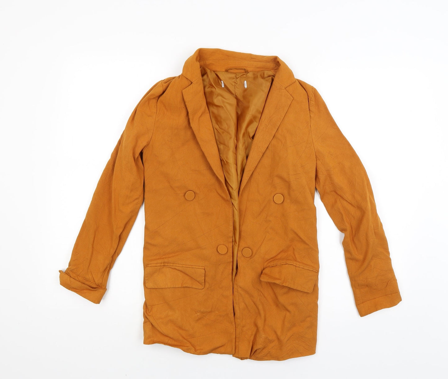 Primark Womens Orange   Jacket Coat Size 6