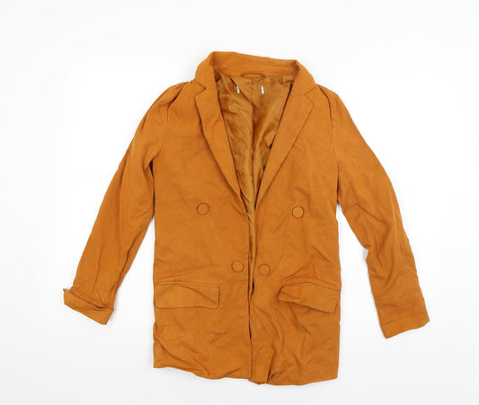Primark Womens Orange   Jacket Coat Size 6