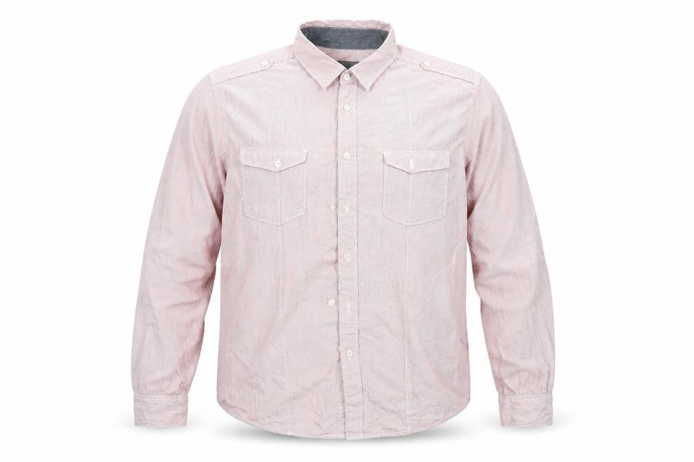 Mens UK Size 2XL Burton Red  Button-Up Long Sleeve Casual Shirt