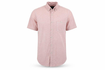 Mens UK Size XS Topman Red  Button-Up Short Sleeve Casual Shirt