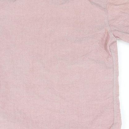 Mens UK Size XS Topman Red  Button-Up Short Sleeve Casual Shirt