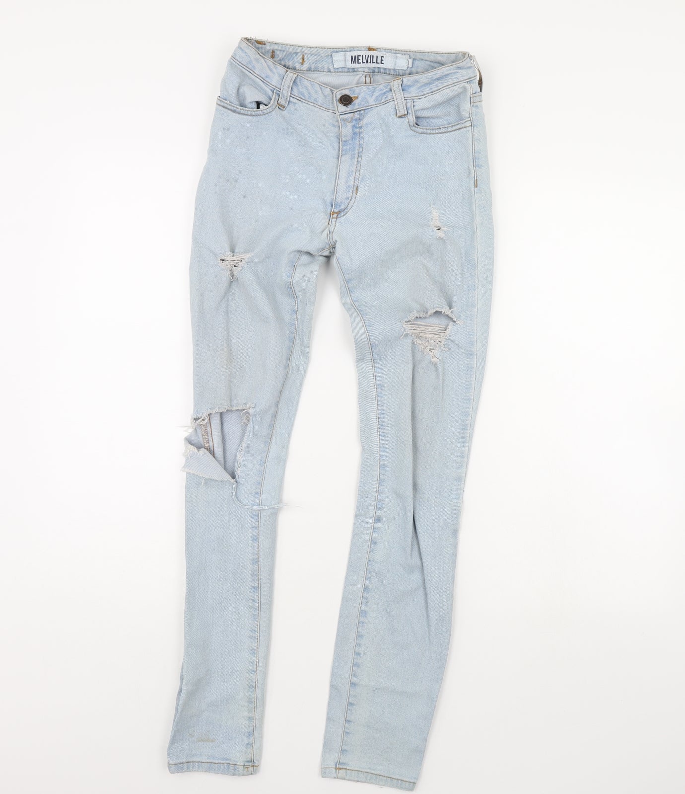 Melville Womens Blue   Skinny Jeans Size 26 in L29 in