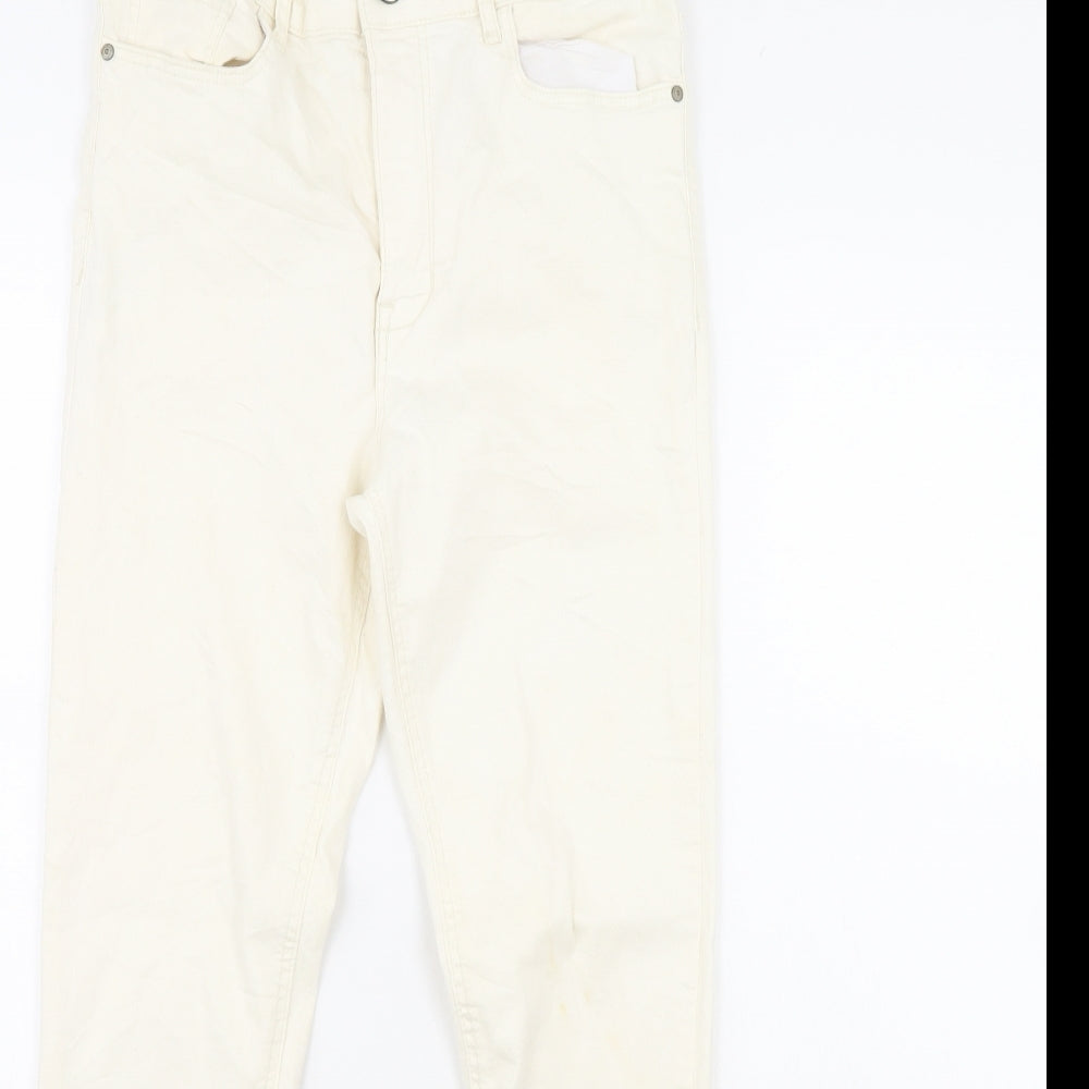 Mng Womens Ivory   Skinny Jeans Size 28 in L30 in