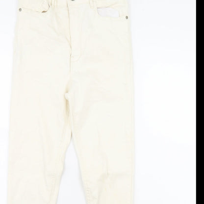 Mng Womens Ivory   Skinny Jeans Size 28 in L30 in