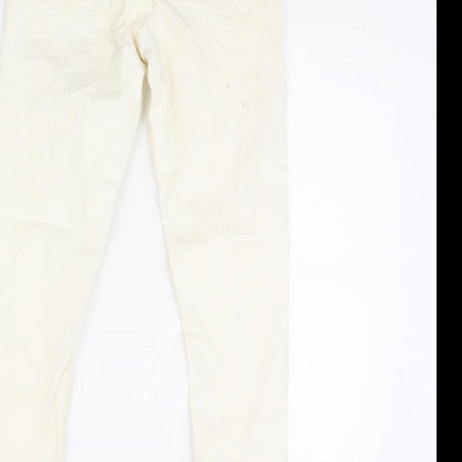 Mng Womens Ivory   Skinny Jeans Size 28 in L30 in