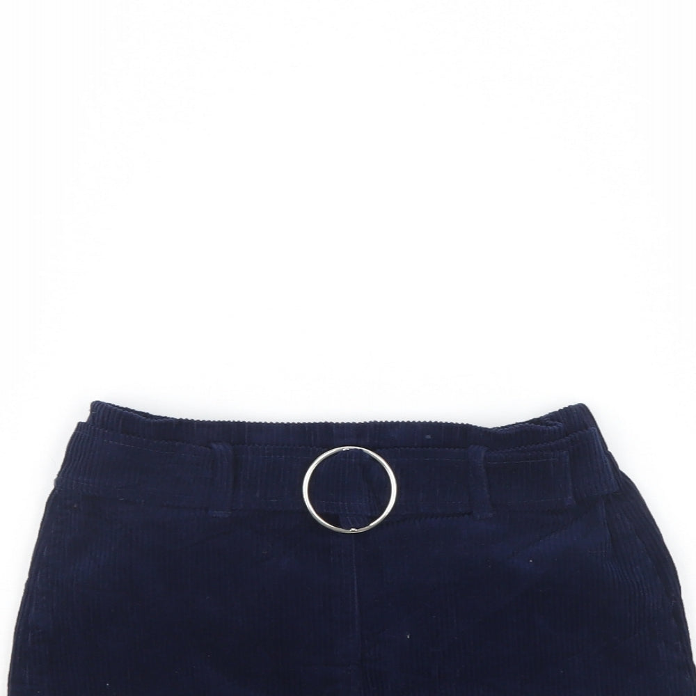 Denim & Co. Girls Blue  Corduroy Mini Skirt Size 8 Years