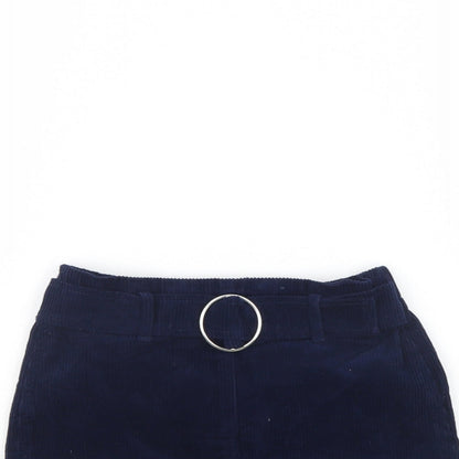 Denim & Co. Girls Blue  Corduroy Mini Skirt Size 8 Years