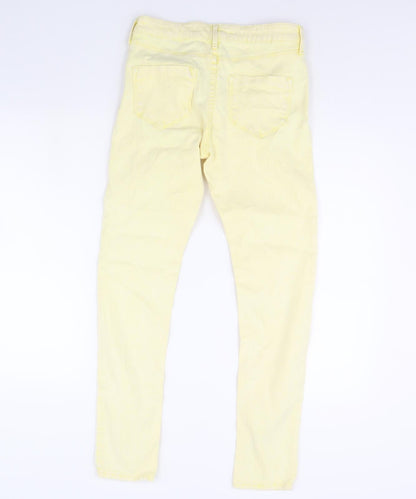 Topshop Womens Yellow   Skinny Jeans Size 30 in L30 in