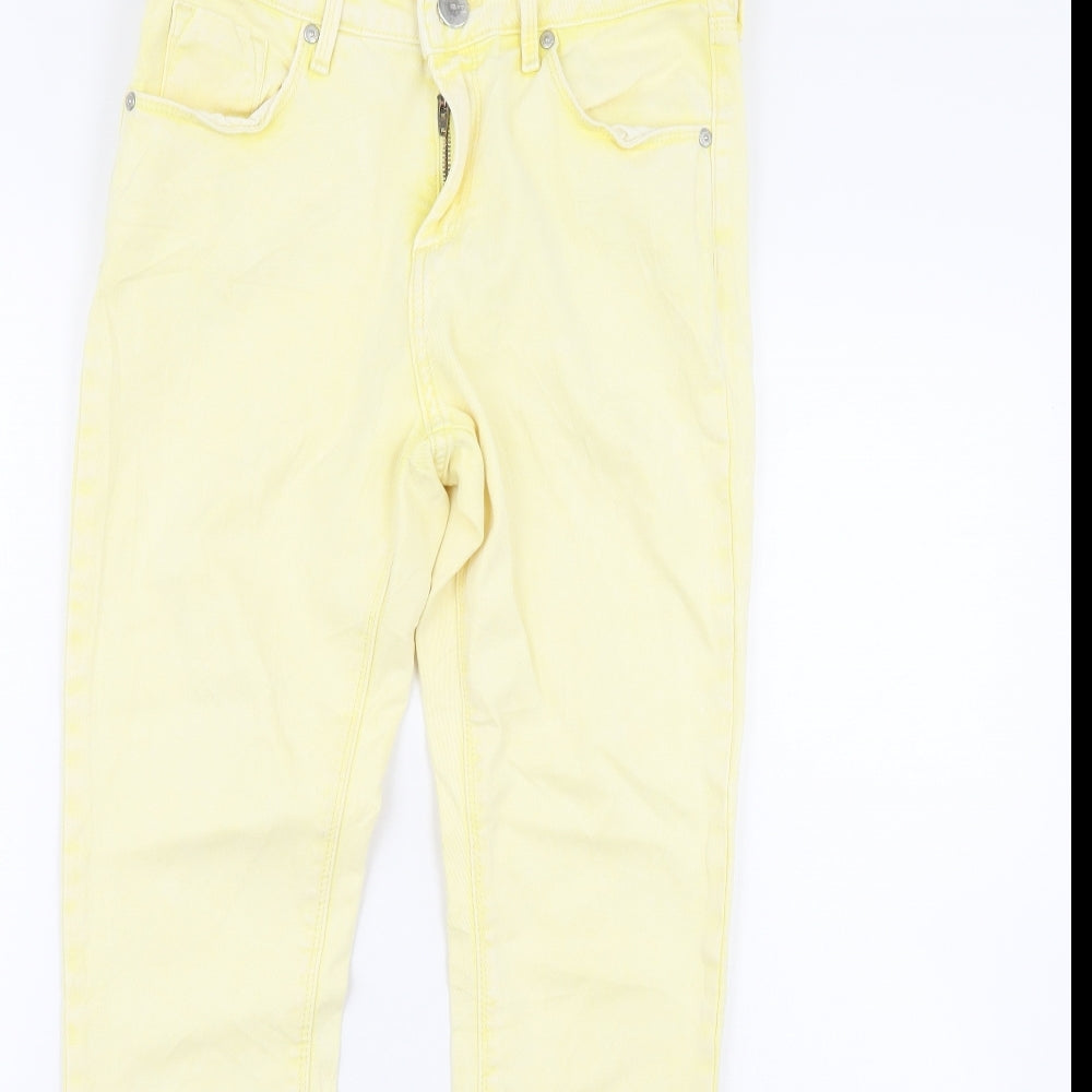 Topshop Womens Yellow   Skinny Jeans Size 30 in L30 in