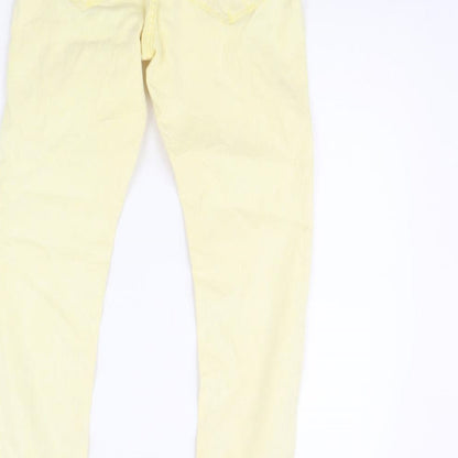 Topshop Womens Yellow   Skinny Jeans Size 30 in L30 in
