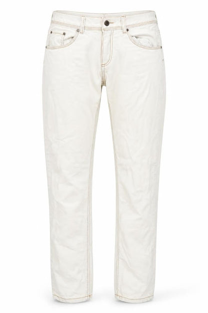 Womens UK Size L Terranova Regular Fit Straight White Jeans
