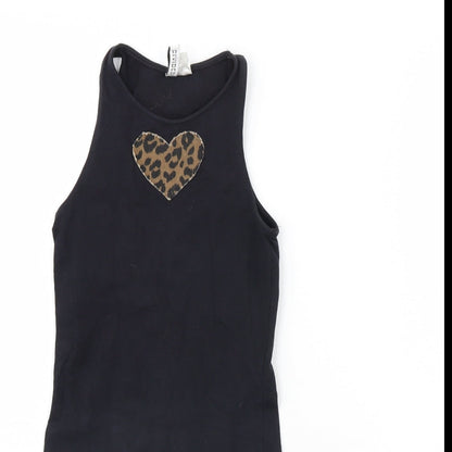 Divided Womens Black   Bodycon  Size XS  - Heart
