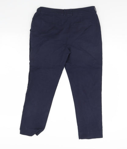 Warehouse Womens Blue   Trousers  Size 12 L28 in