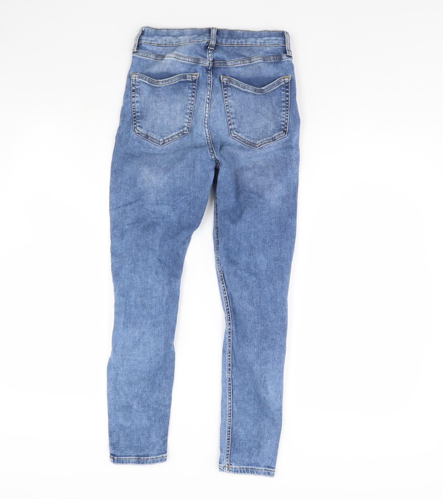 Topshop Womens Blue   Skinny Jeans Size 26 in L30 in