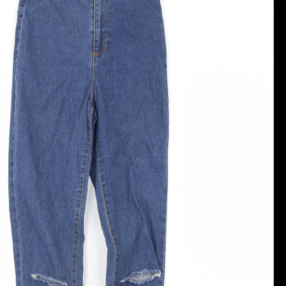 Denim & Co. Womens Blue   Skinny Jeans Size 8 L28 in