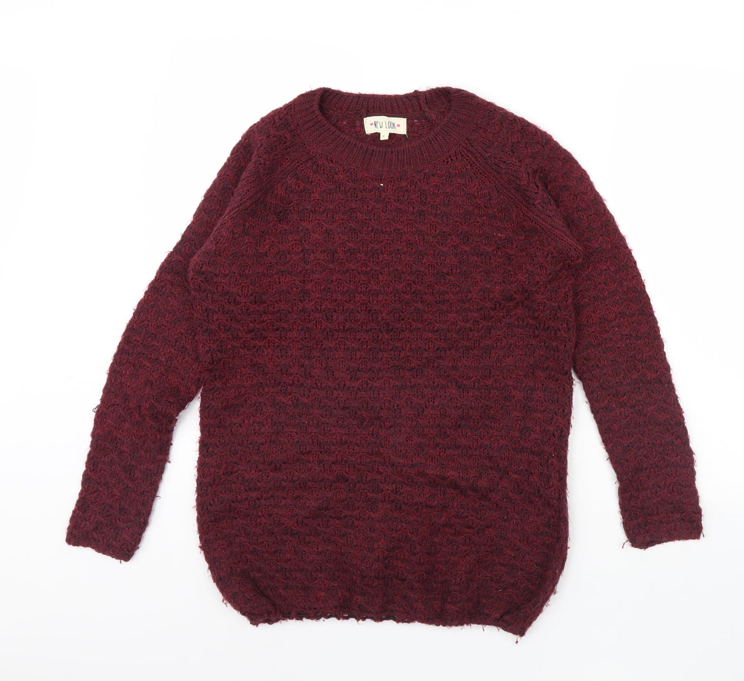 Womens UK Size S New Look Purple Pullover Jumper