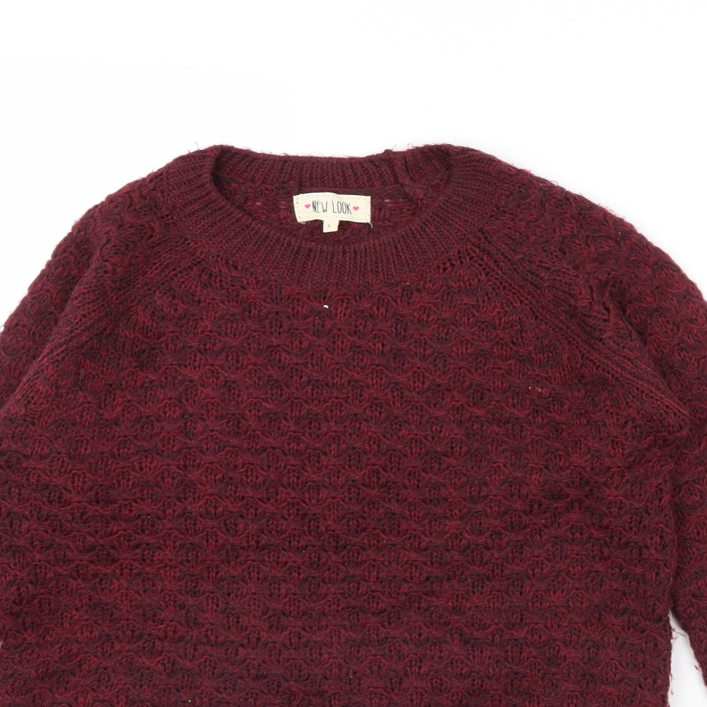 Womens UK Size S New Look Purple Pullover Jumper