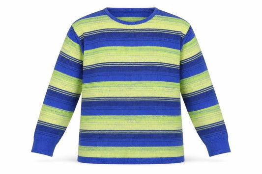 Olsen Womens Blue Striped  Pullover Jumper Size 12