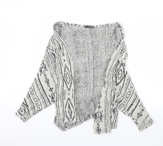 Primark Womens White Geometric  Jacket  Size M