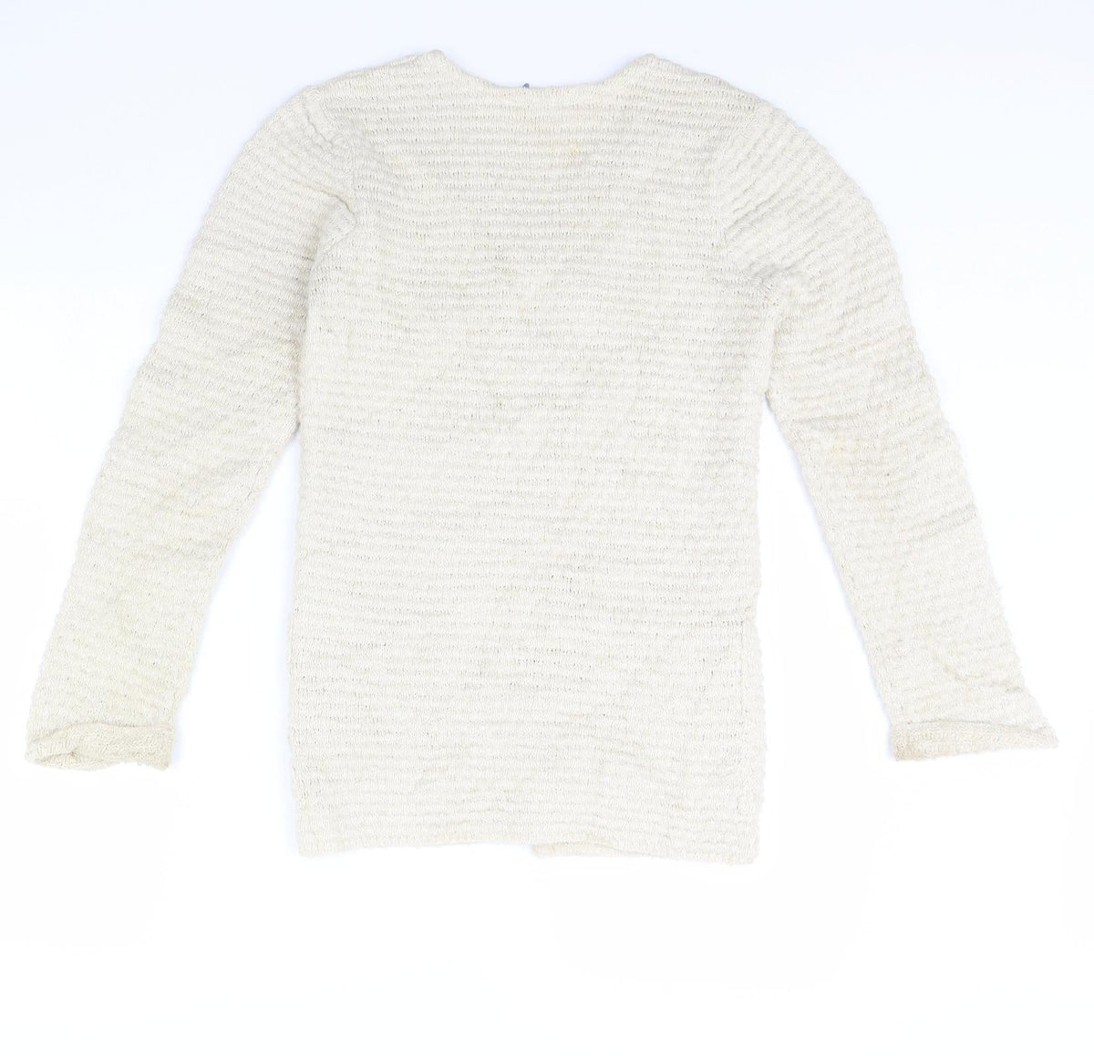 Back view of John Lewis girls’ beige jacket, size 11, years