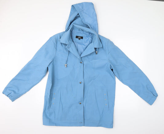 Womens UK Size 14 JBC Blue Trench Coat