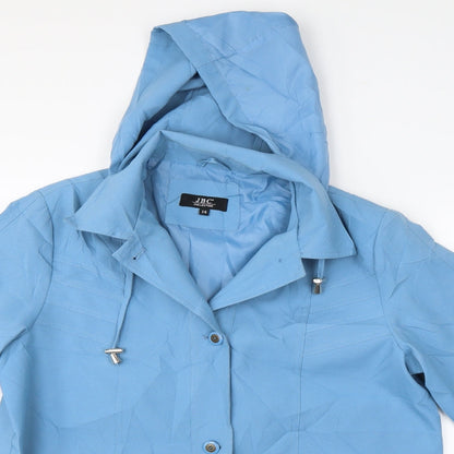 Womens UK Size 14 JBC Blue Trench Coat