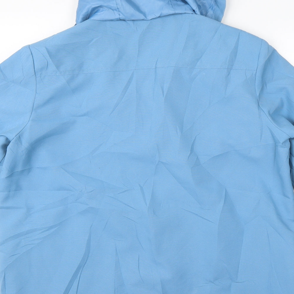 Womens UK Size 14 JBC Blue Trench Coat