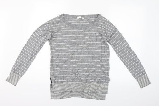 Womens UK Size XS Gap Grey Basic Blouse
