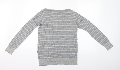 Womens UK Size XS Gap Grey Basic Blouse