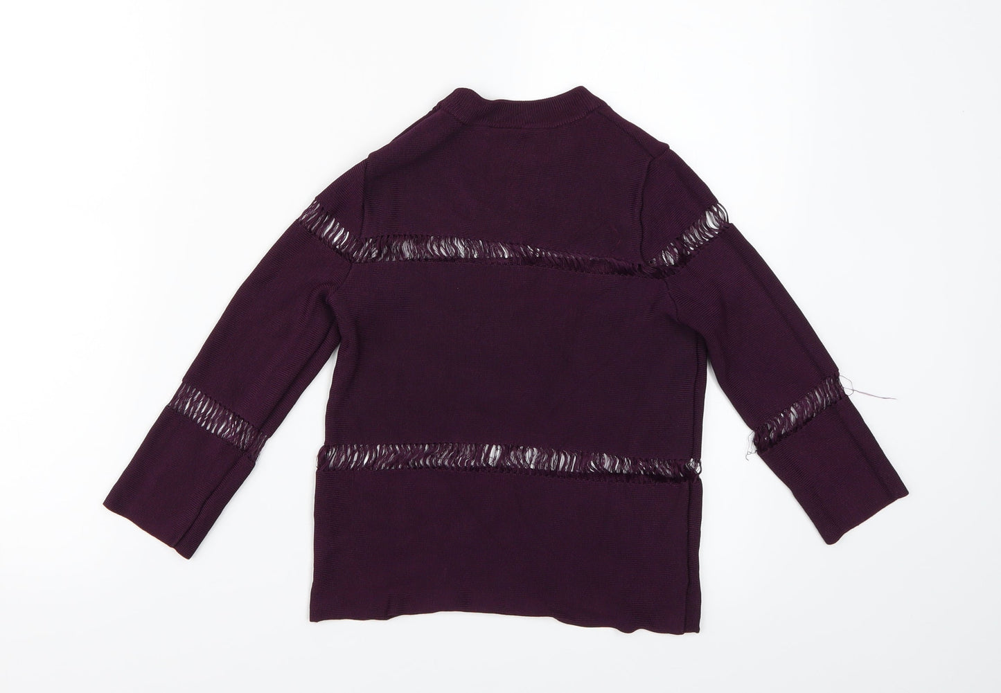Womens UK Size 6 Topshop Purple Basic Blouse