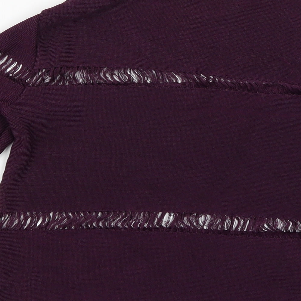 Womens UK Size 6 Topshop Purple Basic Blouse
