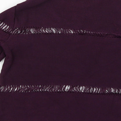 Womens UK Size 6 Topshop Purple Basic Blouse