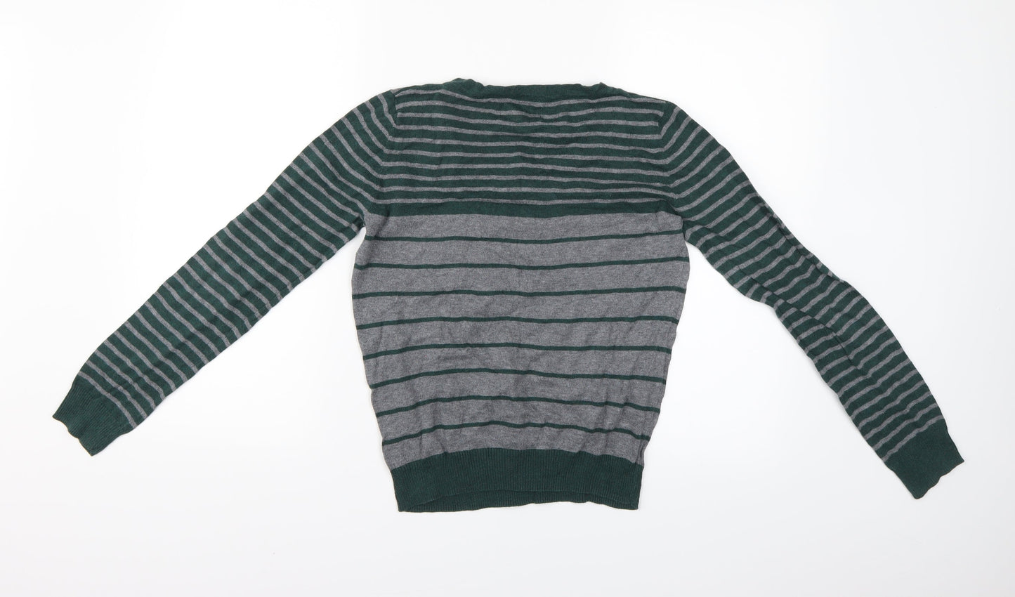 Spingfield Womens Green Striped  Basic Blouse Size 10