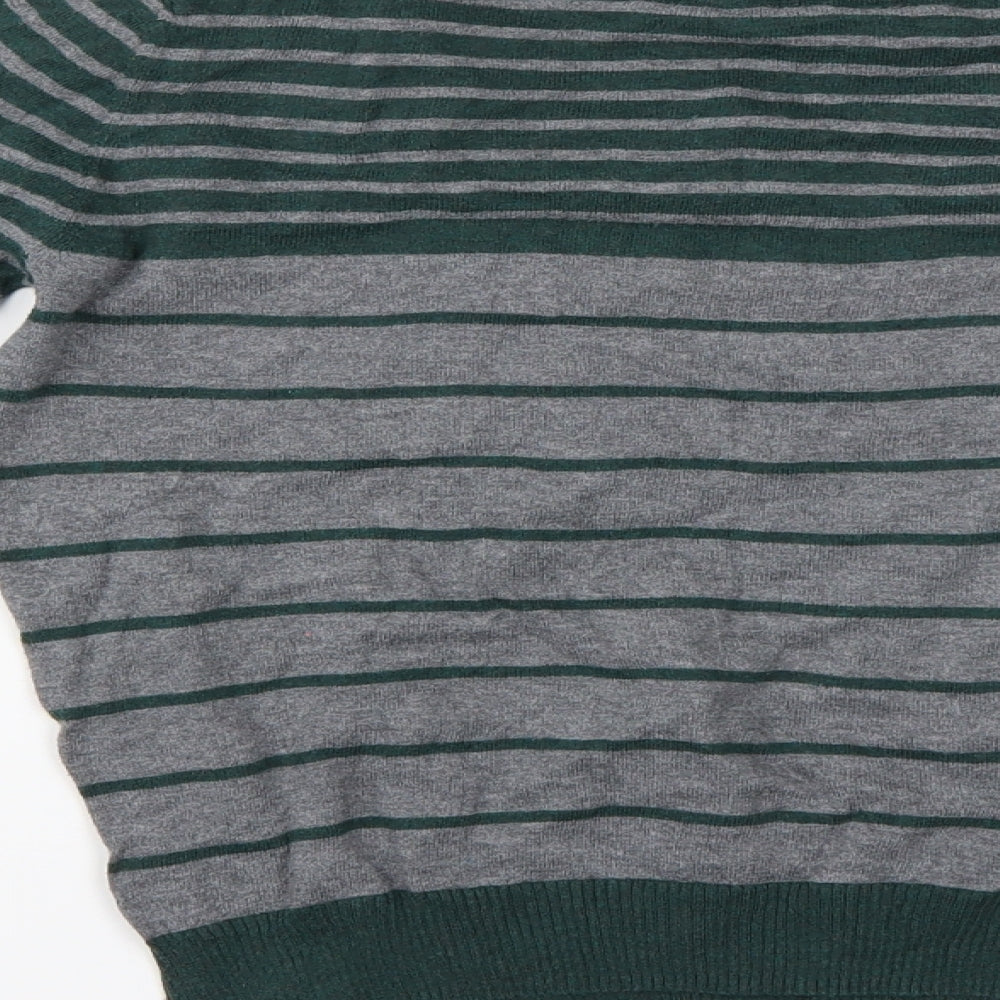 Spingfield Womens Green Striped  Basic Blouse Size 10