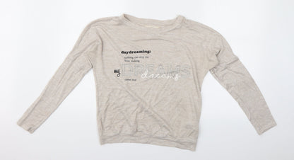Logg Girls Beige   Top Pyjama Set Size 13-14 Years
