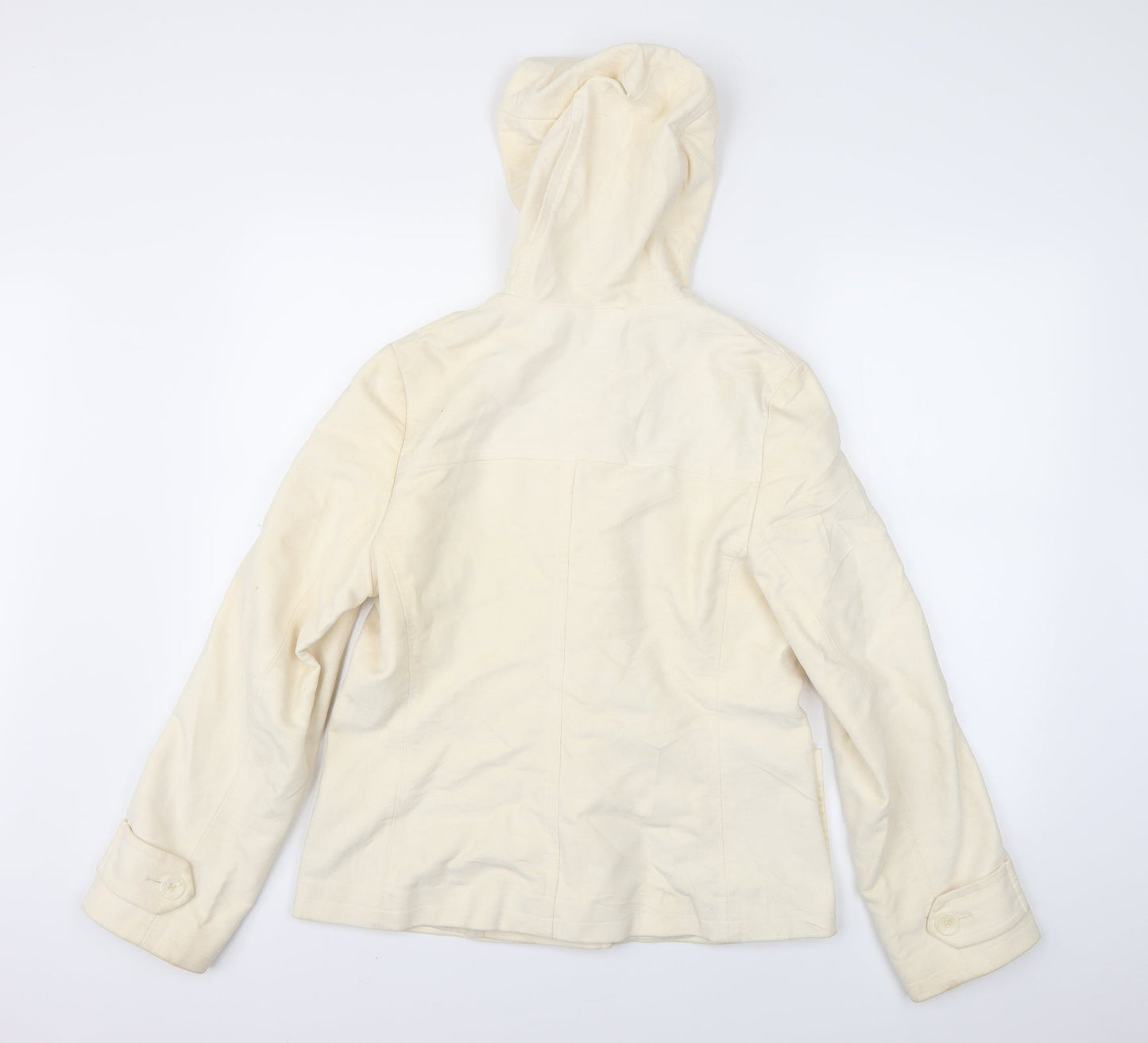 Marks and Spencer Womens Ivory   Overcoat Coat Size 12