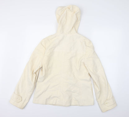 Marks and Spencer Womens Ivory   Overcoat Coat Size 12