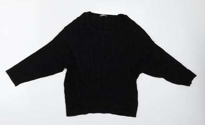 Womens UK Size 12 Gelco Black Basic Blouse