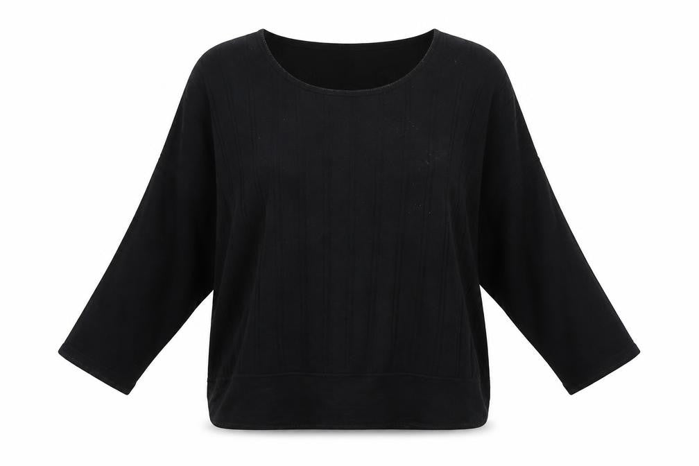 Womens UK Size 12 Gelco Black Basic Blouse