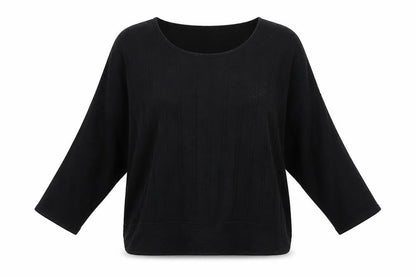 Womens UK Size 12 Gelco Black Basic Blouse