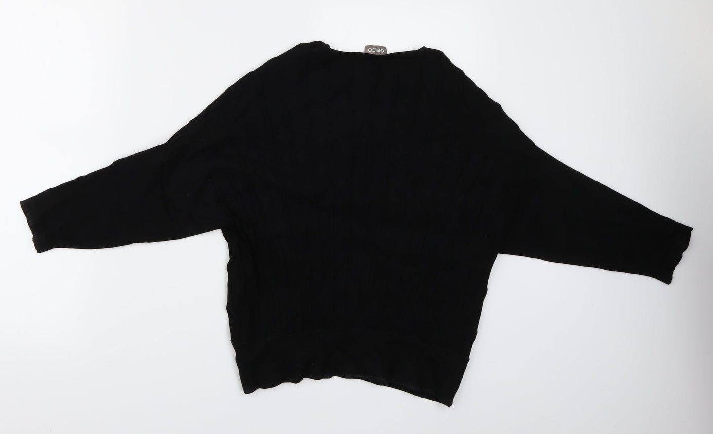 Womens UK Size 12 Gelco Black Basic Blouse