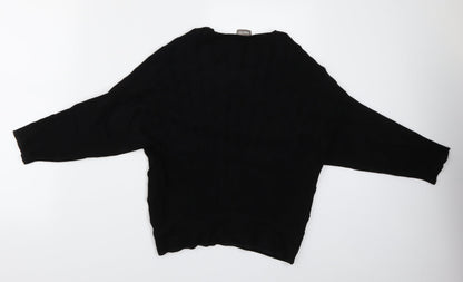 Womens UK Size 12 Gelco Black Basic Blouse