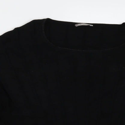 Womens UK Size 12 Gelco Black Basic Blouse