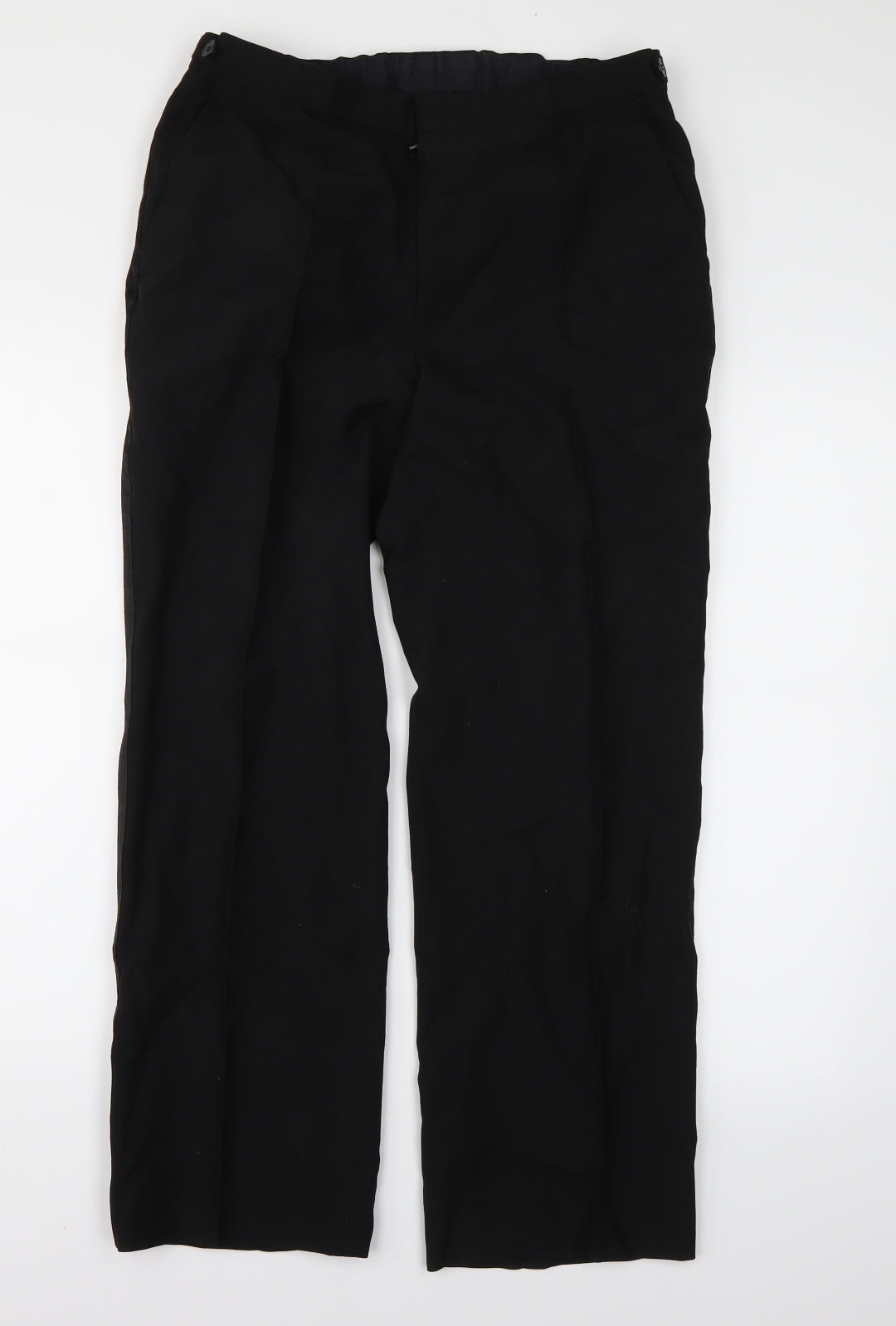 Lequest Mens Black   Dress Pants Trousers Size 34 L29 in