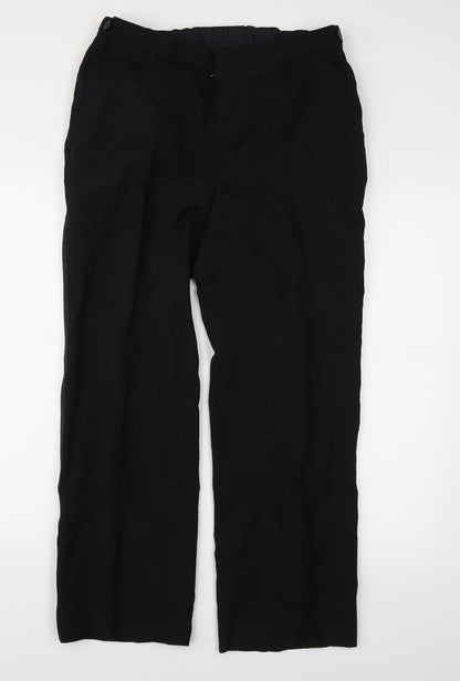 Lequest Mens Black   Dress Pants Trousers Size 34 L29 in