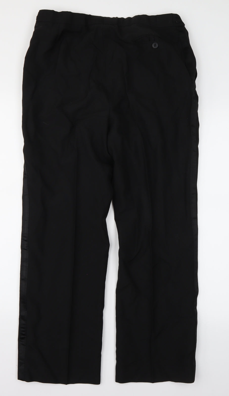 Lequest Mens Black   Dress Pants Trousers Size 34 L29 in