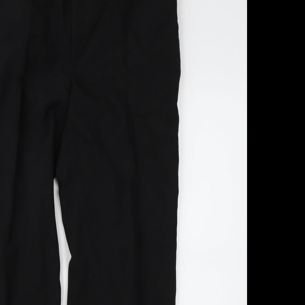Lequest Mens Black   Dress Pants Trousers Size 34 L29 in