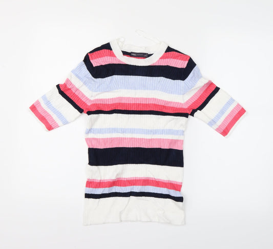 Womens UK Size 10 Marks and Spencer Multicoloured Basic Blouse
